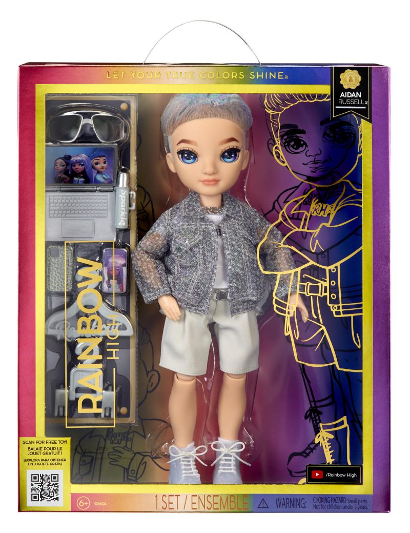 Rainbow High S23 Fashion Doll - Aidan Russell (Purple)