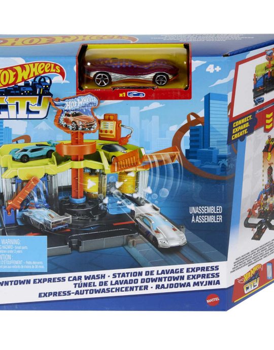 Hot Wheels City Centrum Speelset - Express Wasstraat