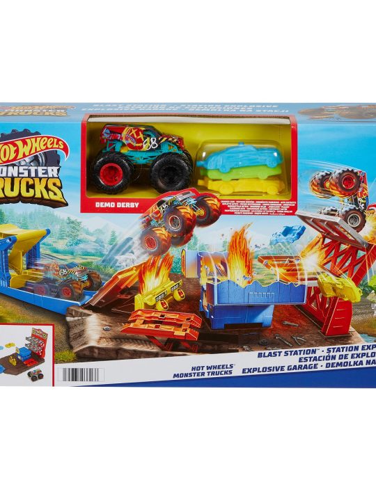 Hot Wheels Monster Trucks Blast Station speelset