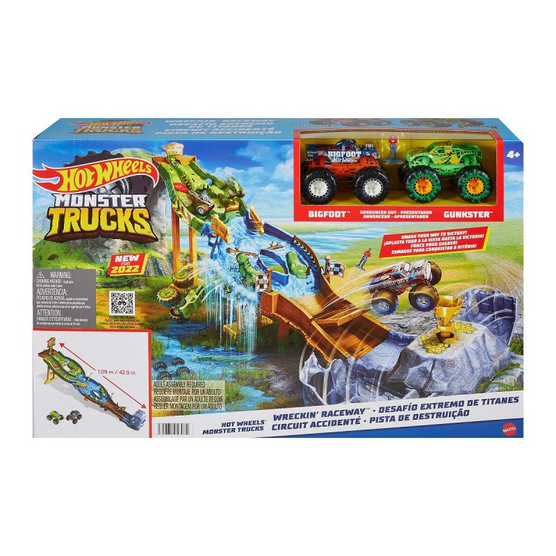 Hot Wheels Monstertrucks Slopend Circuit speelset