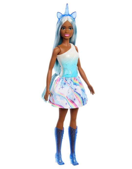 Barbie Dreamtoptia Eenhoorn - blauw