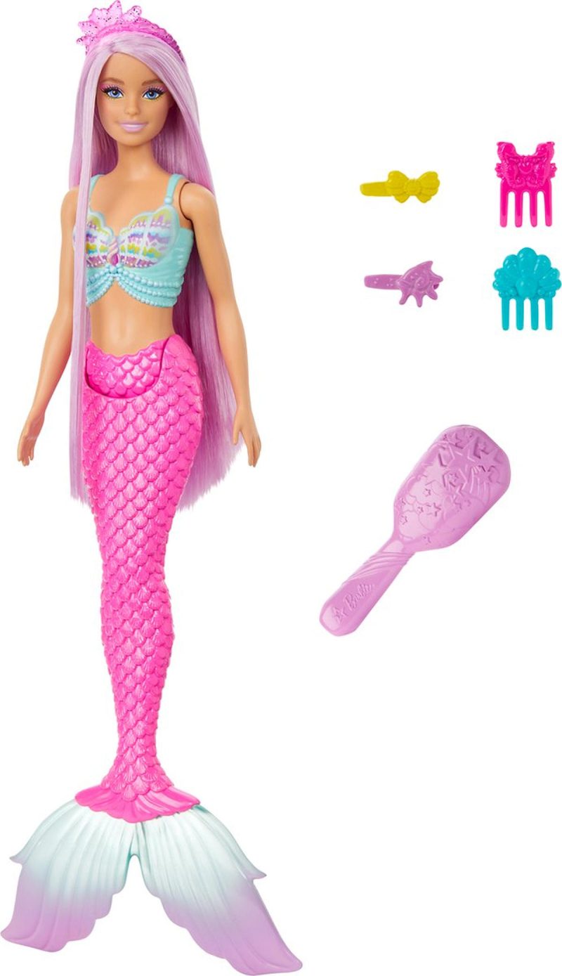 Barbie Fairytale Zeemermin - roze staart