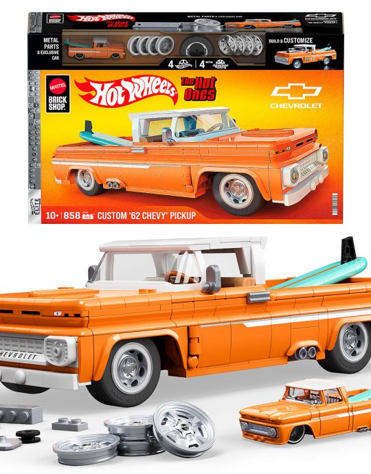 Mattel Brick Shop Hot Wheels Custom  AND apos;62 Chevy Pickup