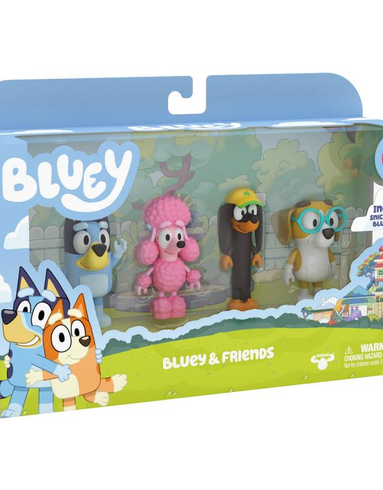 Bluey Vrienden Speelfigurenset 4 stuks