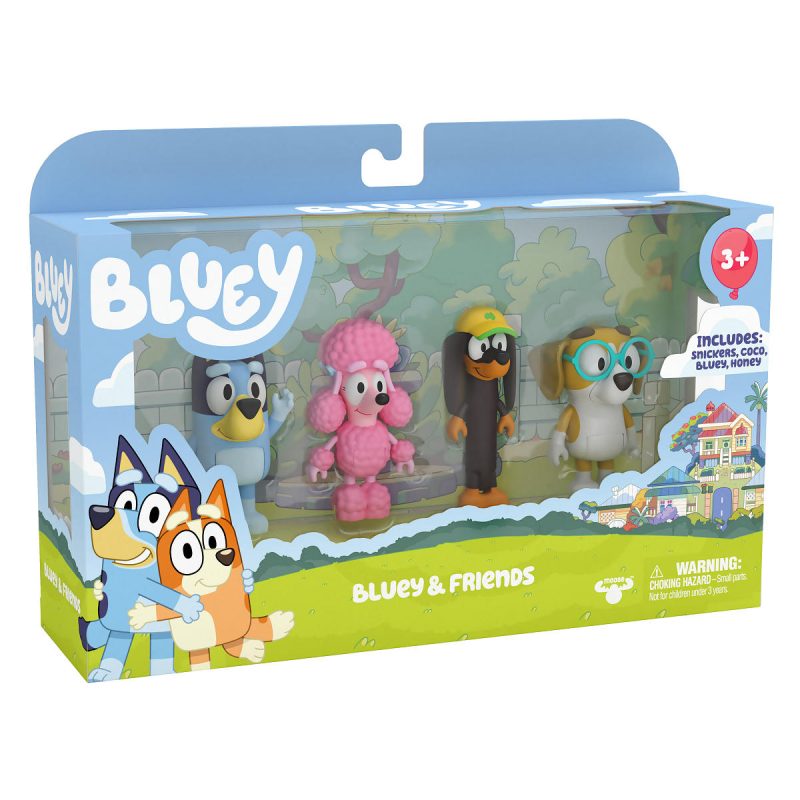 Bluey Vrienden Speelfigurenset 4 stuks