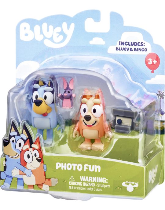 Bluey Speelfiguren Fotoplezier set 2 stuks