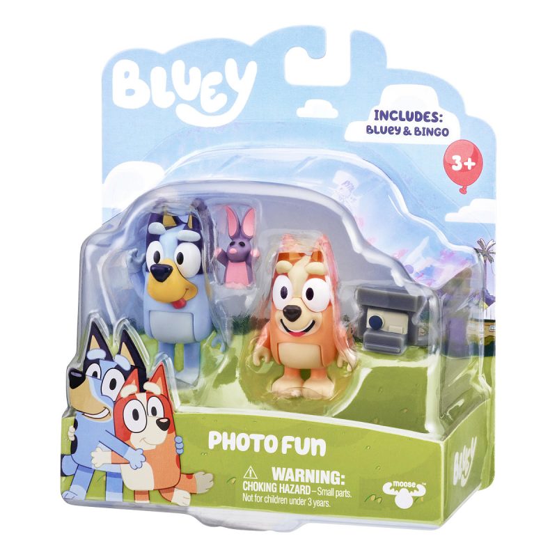 Bluey Speelfiguren Fotoplezier set 2 stuks