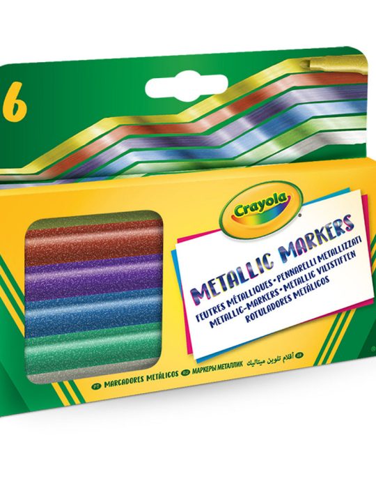Crayola Metallic Markers 6 stuks