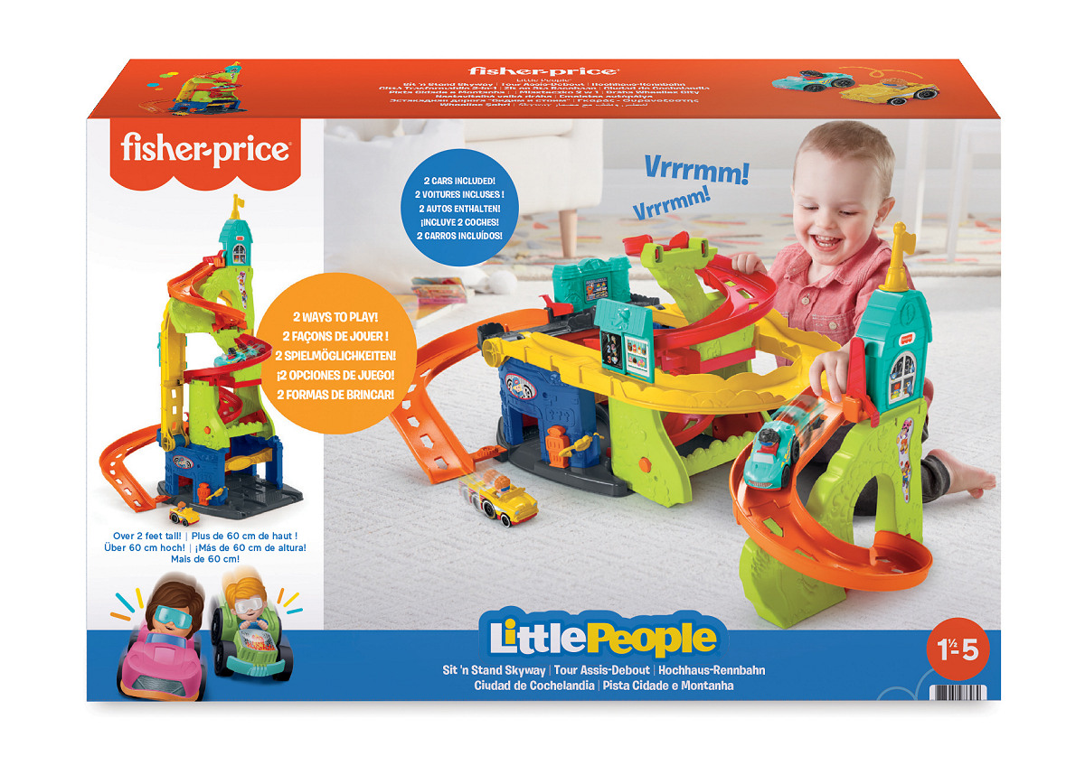 - Little People Zit en Sta Wheelies Stad