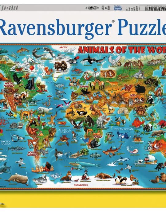 Puzzel 300 stukjes Dieren van de wereld