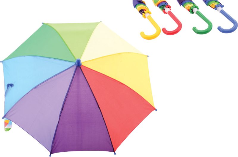 Regenboog paraplu 4 assorti