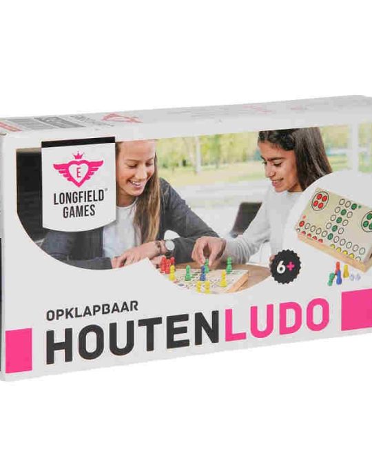 Ludo spel opklapbaar 30x30x5cm