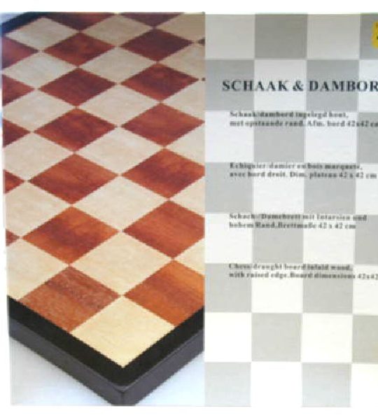 Schaak/dam bord 42cm in luxe doos