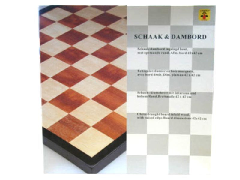 Schaak/dam bord 42cm in luxe doos