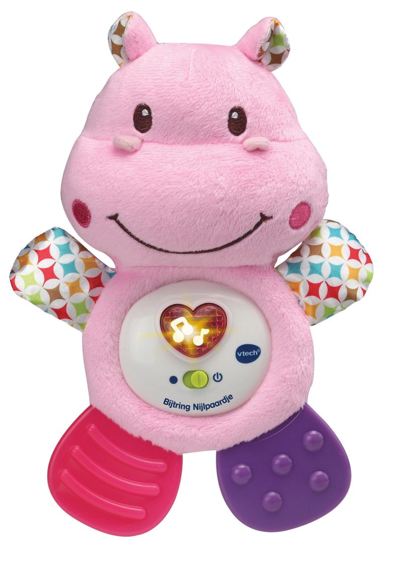 Vtech Bijtring Nijlpaard roze