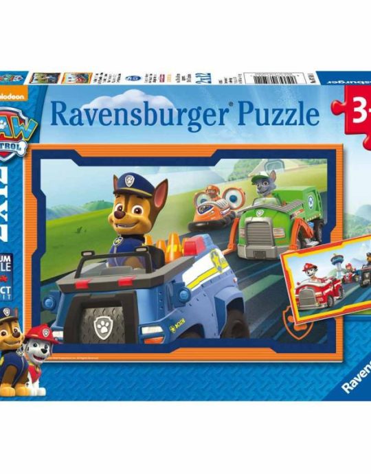 Puzzel 2x12 stukjes Paw patrol in actie