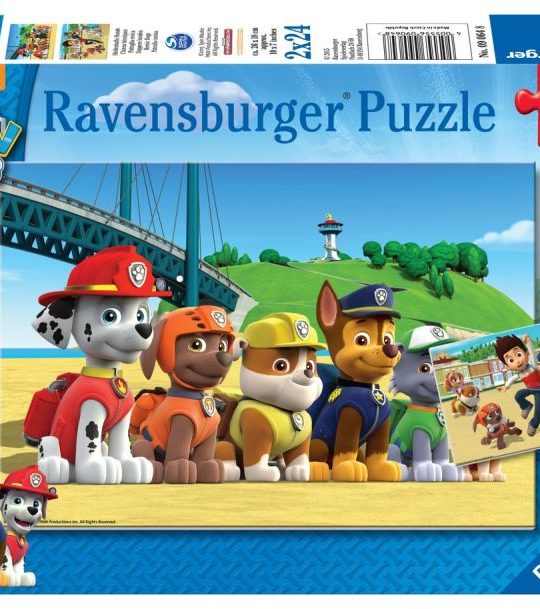 Puzzel 2x24 stukjes Paw dapperen honden