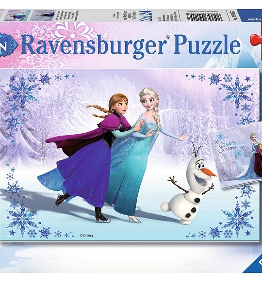Puzzel 2x24 stukjes Disney Frozen