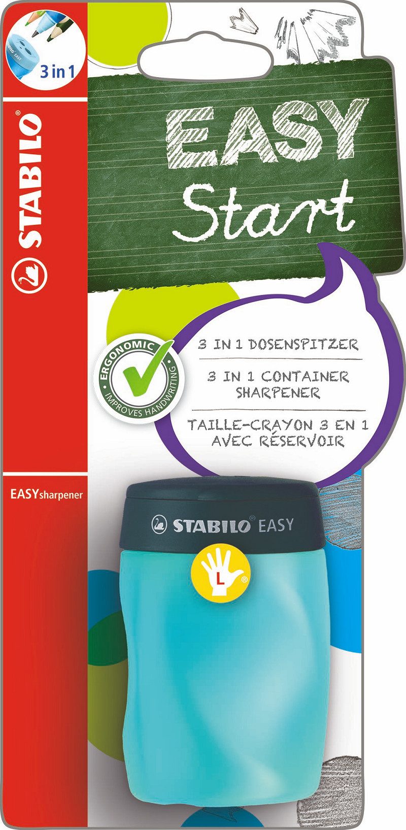 STABILO EASYsharpener blauw L Blister