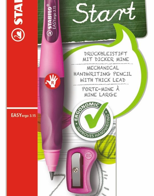 Stabilo EASYergo 3.15 R roze/lila blister