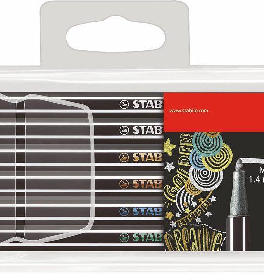 Stabilo Pen 68 metallic etui 6 stuks