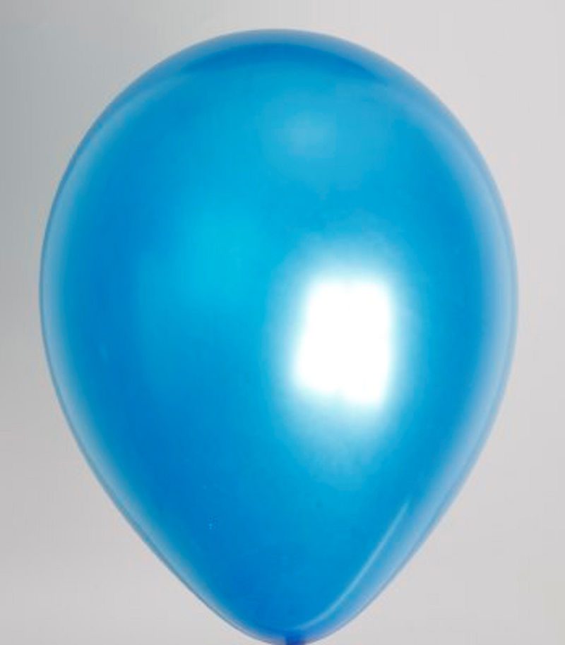 Zak met 100 ballons no. 12 metallic donkerblauw
