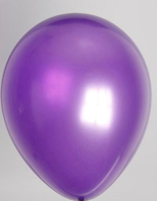 Zak met 100 ballons no. 12 metallic paars