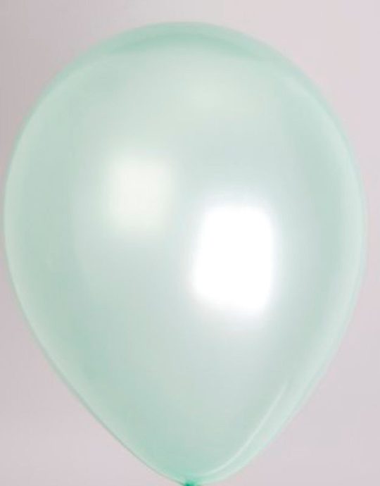 Zak met 100 ballons no. 12 parel lichtgroen