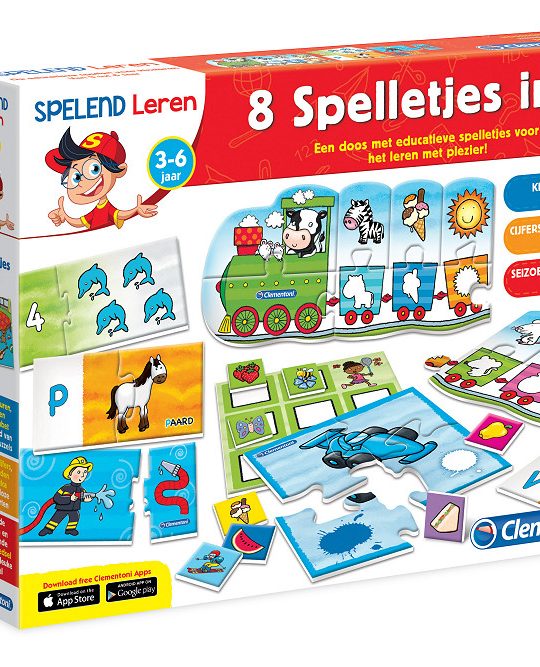 Clementoni Spelend Leren - 8 Spelletjes in 1