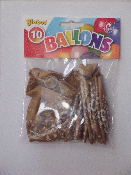 Ballonnen cijfer 50 no. 14 metallic 5 pakjes met 8 stuks