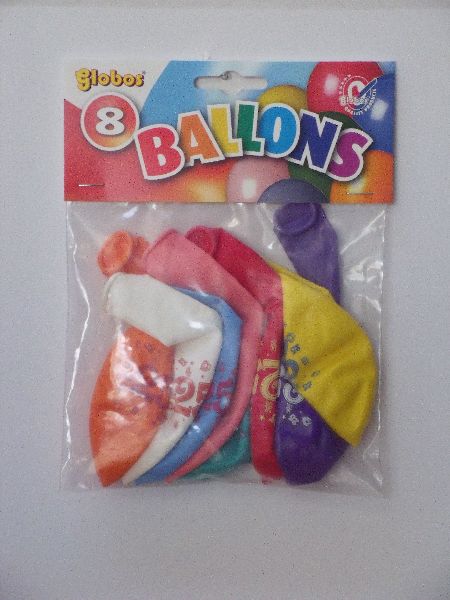 Ballonnen cijfer 25 no. 12 eenzijdig 5 zakjes met 8 stuks