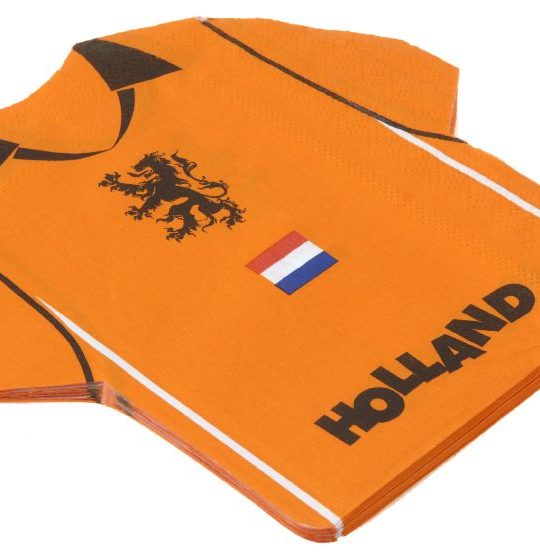 Servetten shirt Holland 16 stuks 15x15,5cm per 6