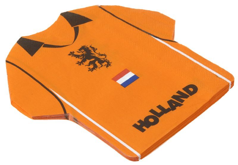 Servetten shirt Holland 16 stuks 15x15,5cm per 6