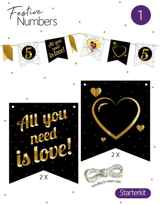 Festive numbers Starter kit Love