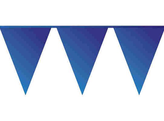 Vlaggenlijn 10 meter blauw 5 stuks
