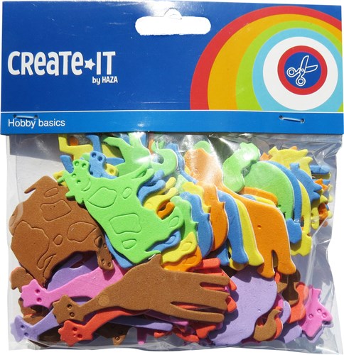 Create-It Foam dieren 64 stuks