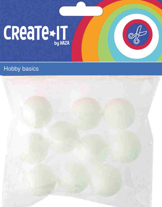 Create-It polystyreen bollen klein 10 stuks