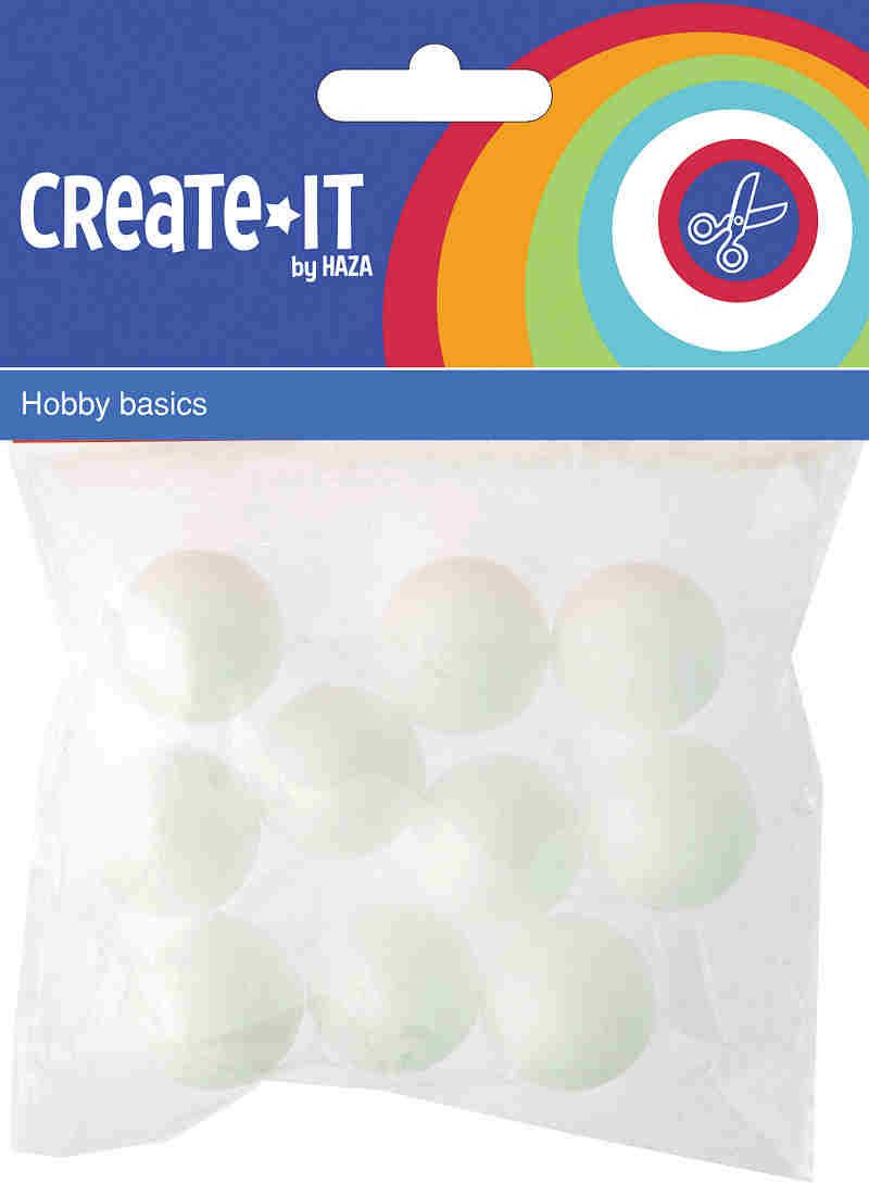 Create-It polystyreen bollen klein 10 stuks