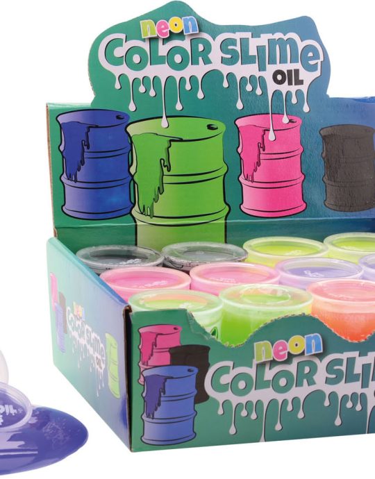 Olievat slime 6 assorti kleur