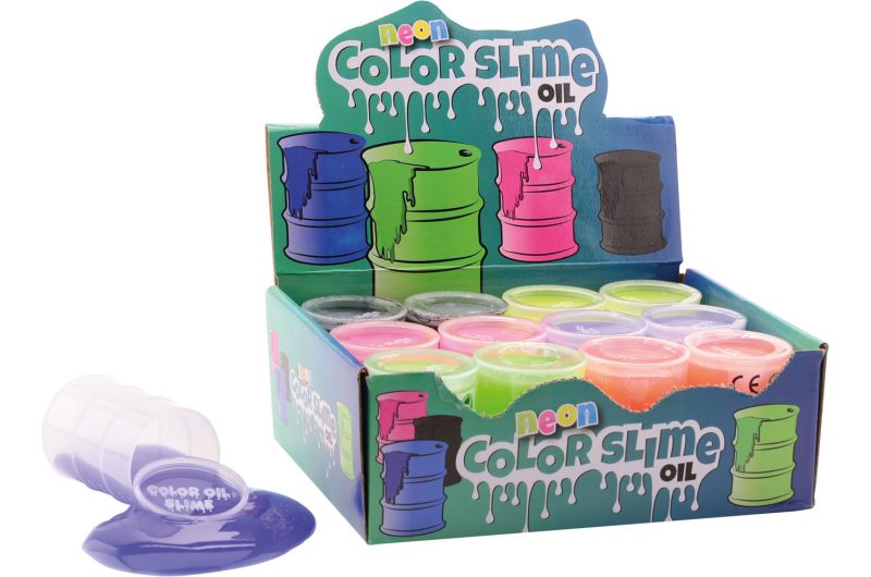 Olievat slime 6 assorti kleur