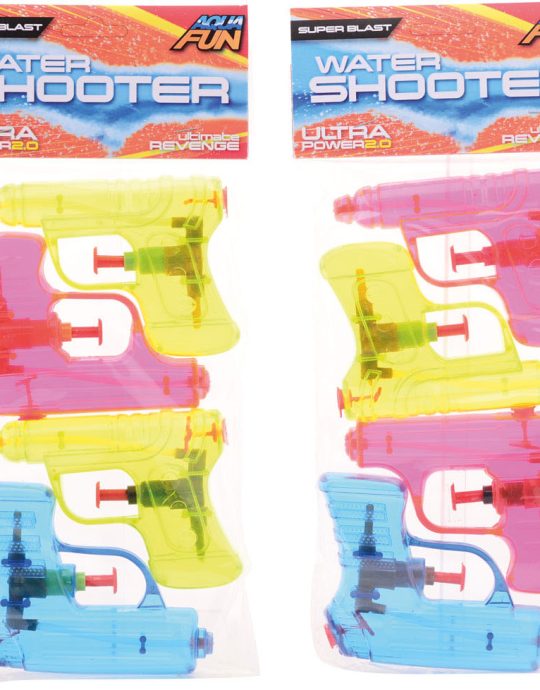 Aqua Fun waterpistool 4-pack shooter +/- 11cm