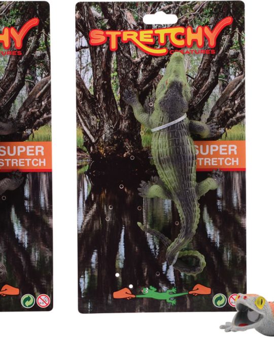 Animal World hagedis / krokodil stretch 2 assorti