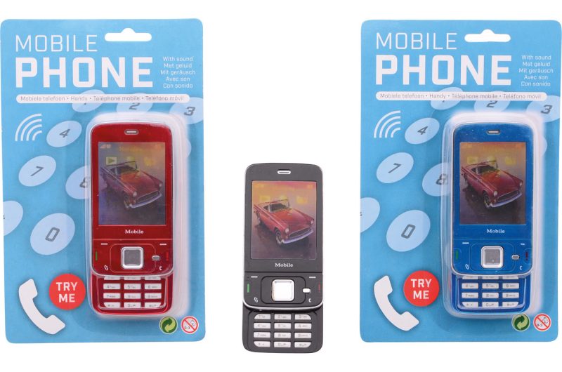 Mobiele telefoon met batterijen