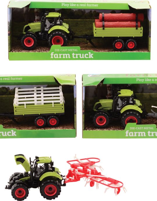 Farm Master tractor speelset medium 4 assorti