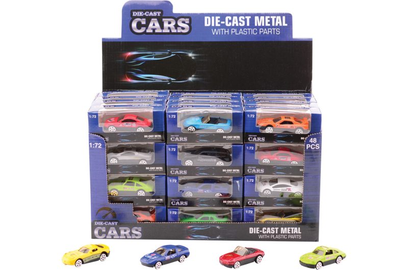 Super Cars 2.6 inch die-cast auto 12 assorti in display