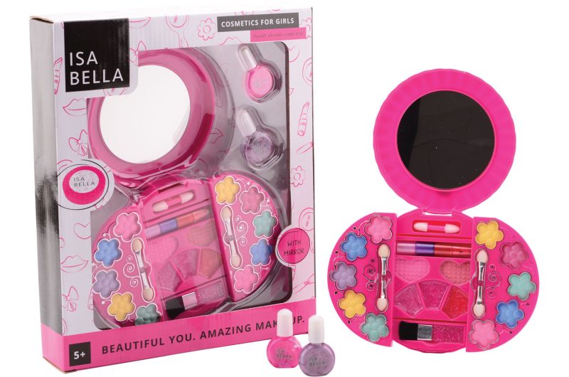 Bella Make-up set in ronde doos met spiegel