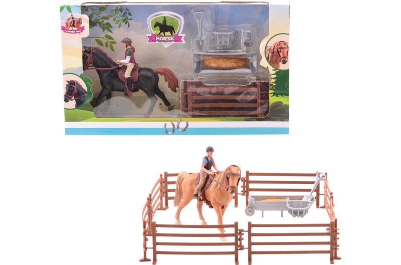 Paarden medium speelset 2 assorti