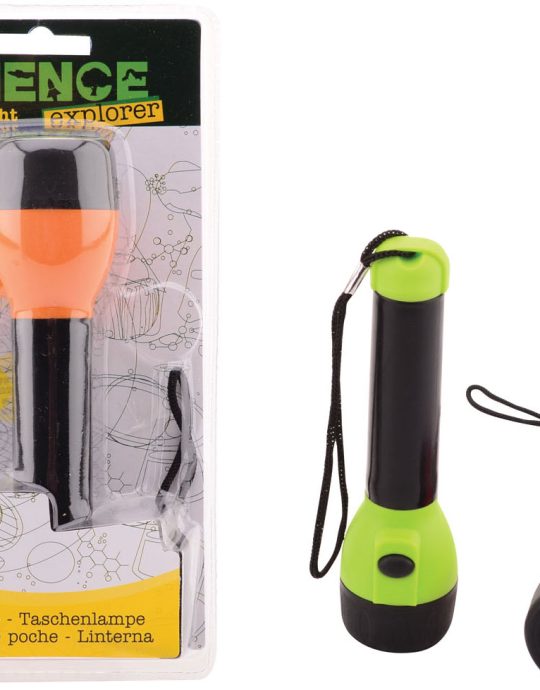 Science Explorer zaklamp op blister met batterijen