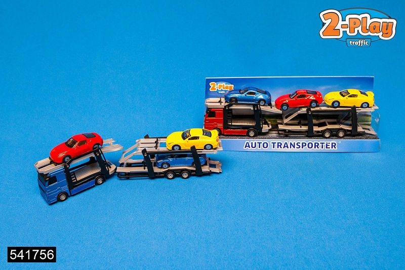 2-Play Die Cast/Plastic Autotransporter incl autos