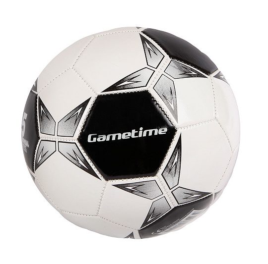 Gametime voetbal synthetisch leer wit maat 5 260-280gr